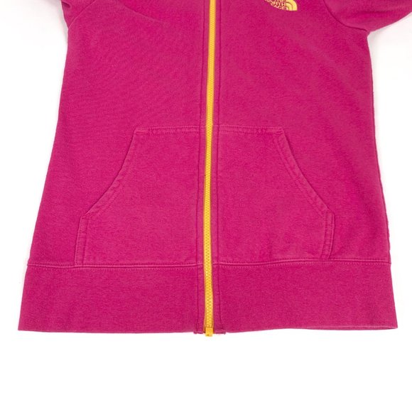 The North Face Women's Full-Zip Hoodie - Pink and Yellow, XS - Picture 6 of 10